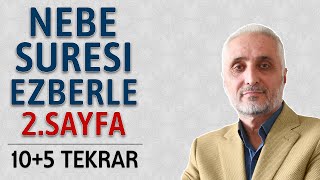 Nebe suresi 2sayfa ezberle Fatih Çollak 10 tekrar10 tekrar 3140 ayetler [upl. by Auqinet]