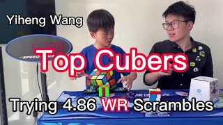 When Yiheng Wang Trying 486 3x3 WR Scrambles [upl. by Kathlene]