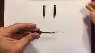 How to Refill a Fountain Pen with Ink Cartridges [upl. by Terrel601]