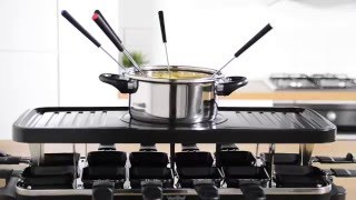 VonShef Raclette Grill with Fondue [upl. by Orian]