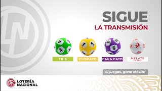 Sorteo Chispazo Clásico 10742 Tris Clásico 32862 Gana Gato 2738 y Melate Retro 1453 [upl. by Perrie]