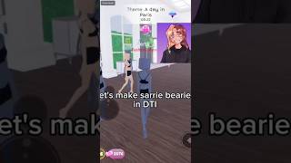 Lets make sarriebearrie in DTI  Roblox  Perrk Z shirts [upl. by Bent]