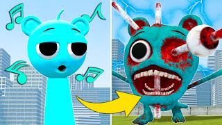 EVOLUTION OF NEW HORROR SKY BLUE SPRUNKI in Garrys Mod [upl. by Trant]