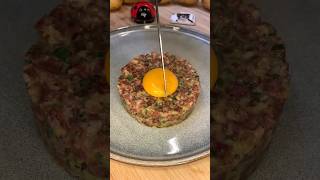 👩🏼‍🍳Recette 🐷 Tartare de Fuet 🇪🇦 asmr food recipe spain chocolate satisfying eat egg eggs [upl. by Nellda540]