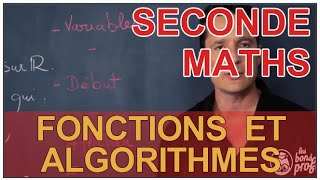 Fonctions et algorithmes  Maths seconde  Les Bons Profs [upl. by Halvaard]