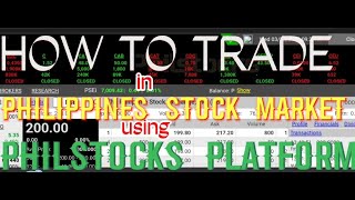 HOW TO TRADE IN PHILIPPINE STOCK MARKET USING PHILSTOCKS Platform  step by step tutorial [upl. by Anitsyrc]