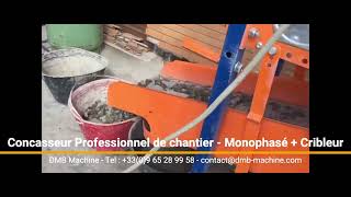 concasseur Professionnel de Chantier  Monophasé [upl. by Elleivap]