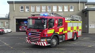 4 TURNOUTS Inverness Fire Station Turnouts [upl. by Salene]