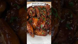 Sticky Honey Bbq Chicken Wingslike share subscribe [upl. by Boccaj]