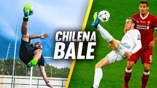 LA INCREÍBLE CHILENA de GARETH BALE ¡RETO FÚTBOL Crazy Crew [upl. by Barncard751]