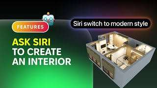 Just Ask Siri Planner 5D using Apple Intelligence to create and edit interior design projects [upl. by Yatnahc]