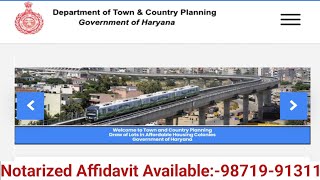 How to fill an Online Application in an affordable Housing Notarised Affidavit Available 9958940153 [upl. by Ymeraj432]