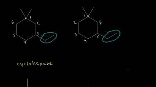 Alkane and cycloalkane nomenclature II  Organic chemistry  Khan Academy [upl. by Hsirahc]