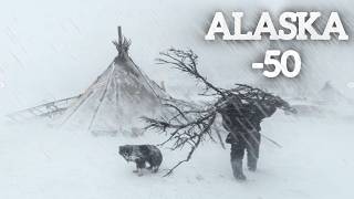 Extreme winter snow storm 50° Solo Camping 4 Days  Snowstorm amp Winter Camping in a Snowstorm [upl. by Astor]