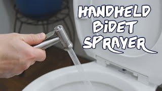 How to Install a Handheld Bidet Sprayer  Quick amp Easy [upl. by Netsirhc17]