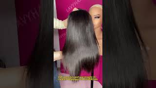 Lavyhair 150 density u part wig straight hair 16 inch lavyhair upartwig straighthair [upl. by Ettelegna]