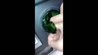 Skimmer discovered under green bezel card reader [upl. by Neeham]