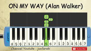 not pianika on my way  alan walker pubg  tutorial belajar pianika [upl. by Idorb]