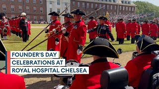 Pensioners at the Royal Hospital Chelsea enjoy annual Founders Day celebration [upl. by Pisano]