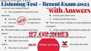 IELTS Listening Actual Test 2023 with Answers  27022023 [upl. by Rysler895]