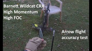 Barnett Wildcat CRX High Momentum High FOC Arrow Flight Test [upl. by Yeznil]