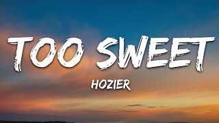 Hozier  Too Sweet Lyrics [upl. by Darell]