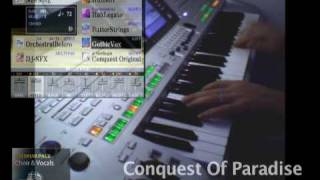 Conquest Of Paradise Historical Version • Yamaha Tyros 3 Demo • PREMIUM Voice ChoirampVocals [upl. by Fawna]