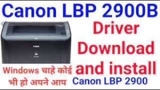 canon lbp 2900 Printer Installation [upl. by Ansela409]