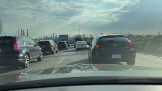 NYC Drive Flushing  Williamsburg Bridge via the Grand Central  BQE in a Lincoln Town Car [upl. by Aleakam]