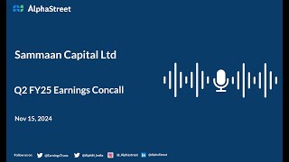 Sammaan Capital Ltd Q2 FY202425 Earnings Conference Call [upl. by Leahcimluap]