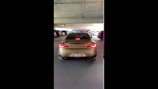 INFINITI Q60 RED SPORT 400 RIPPING THROUGH GARAGE LOUD [upl. by Andrus]