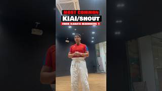 The most common kiaishout from karate beginners 🥋 karate shorts [upl. by Rednave]