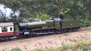 4930 Hagley Hall departing Highley station [upl. by Elbring566]