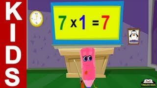 HomeSchool Tutorial  7 Times Table Song  Kids Math Online Education English Language [upl. by Tocs]