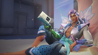 COTTON CANDY WEAVER SKIN GAMEPLAY  Overwatch 2 [upl. by Nolyk]