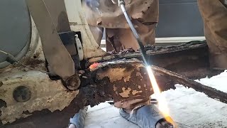 Gas Torch Cutting And Welding Amazing Skills 786 [upl. by Anoblav]