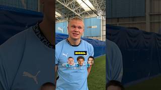 ERLING HAALAND LEARNS GENZ SLANG 😭 shorts football [upl. by Oguh]