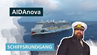 AIDAnova Schiffsrundgang ✅ Der große Rundgang mit Kapitän Boris Becker [upl. by Lehcear]