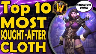 Top 10 Most Sought After Cloth Transmog [upl. by Ahsekram]