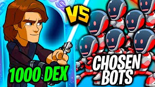 1000 Dex Anakin vs 7 Chosen Bots AT ONCE Who Wins [upl. by Oicnedurp455]