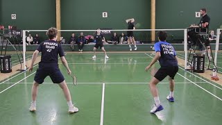 Finnish Youth International Badminton Match BD U17 PuhakkaPitkänen vs TanttuLybeck Final [upl. by Areip]