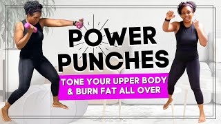 17 MIN POWER PUNCHES WORKOUT  GET RID OF FLAB and TONE UP [upl. by Urias923]