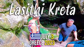 Psychro Cave Crete Greece Zeus Cave Lasithi YES WORTH IT walking tour 4k Kreta Greece 2023 [upl. by Yejus]