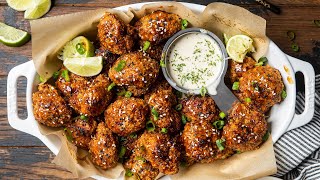 The BEST Vegan Baked Cauliflower Wings [upl. by Tebazile]