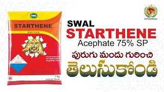 Acephate 75 SP STARTHINE  స్వాల్ స్టార్తిన్ ఆసి్ఫేట్ 75 sp Vyavasayakudu pesticides [upl. by Bois]