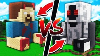 CRAZY HEROBRINE HOUSE VS ENTITY 303 MINECRAFT HOUSE [upl. by Yekcaj]