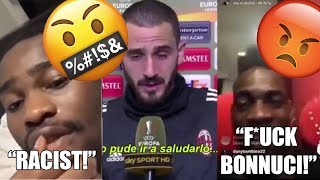 Famous Celebrities Reaction to Leonardo Bonuccis RACISM FT Sterling Santan Dave Balotelli [upl. by Adyl]