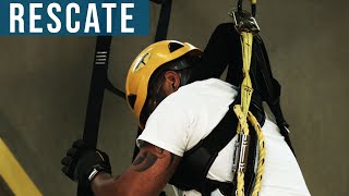 RESCATE  Fall Protection Rescue OSHA Fall Protection Training  in Spanish [upl. by Aimahc]