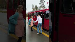 Heartwarming act Bus drivers surprise for pregnant woman shorts [upl. by Shulem]