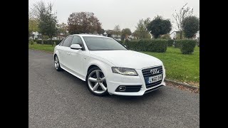 Audi A4 18 TFSI S line Euro 4 4dr PETROL ULEZ LOW MILEAGE [upl. by Christoper]